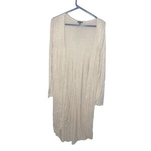 EUC Express Tan Long Sleeve Open Cardigan Size Large